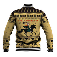 Horse Lover Christmas Christmas Baseball Jacket Xmas Holiday Patterns - Wonder Print Shop