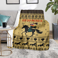 Horse Lover Christmas Christmas Blanket Xmas Holiday Patterns - Wonder Print Shop