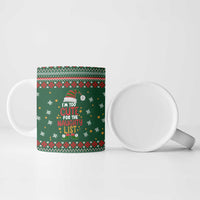 Too Cute For The Naughty List Christmas Ceramic Mug Xmas Holiday Patterns - Wonder Print Shop