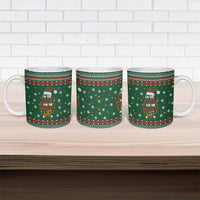 Too Cute For The Naughty List Christmas Ceramic Mug Xmas Holiday Patterns - Wonder Print Shop
