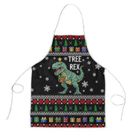 Tree Rex Christmas Apron Xmas Holiday Patterns - Wonder Print Shop