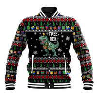 Tree Rex Christmas Baseball Jacket Xmas Holiday Patterns - Wonder Print Shop