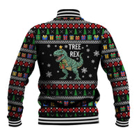 Tree Rex Christmas Baseball Jacket Xmas Holiday Patterns - Wonder Print Shop