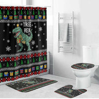 Tree Rex Christmas Bathroom Set Xmas Holiday Patterns - Wonder Print Shop