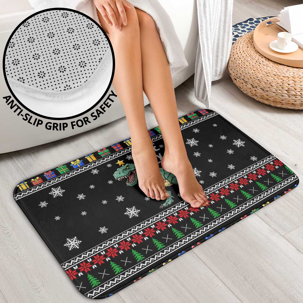 Tree Rex Christmas Bathroom Set Xmas Holiday Patterns - Wonder Print Shop