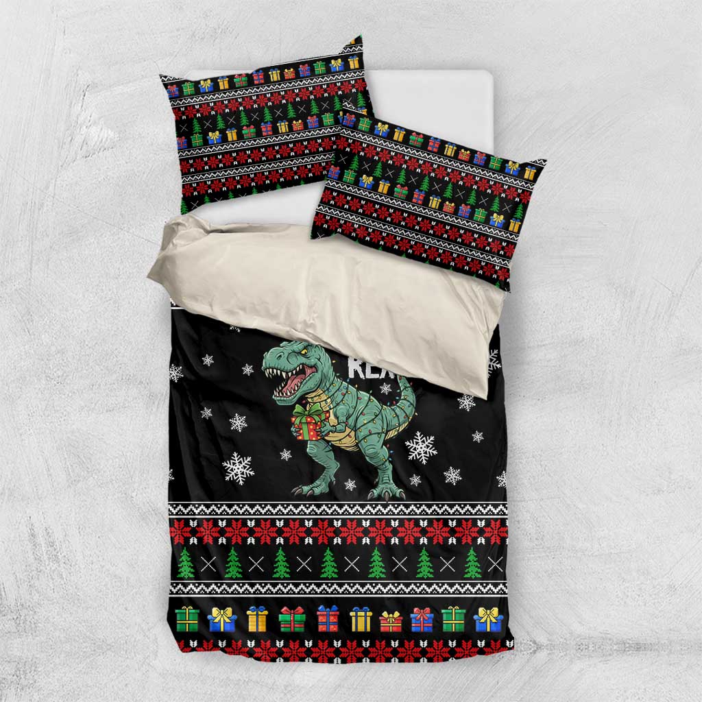 Tree Rex Christmas Bedding Set Xmas Holiday Patterns - Wonder Print Shop