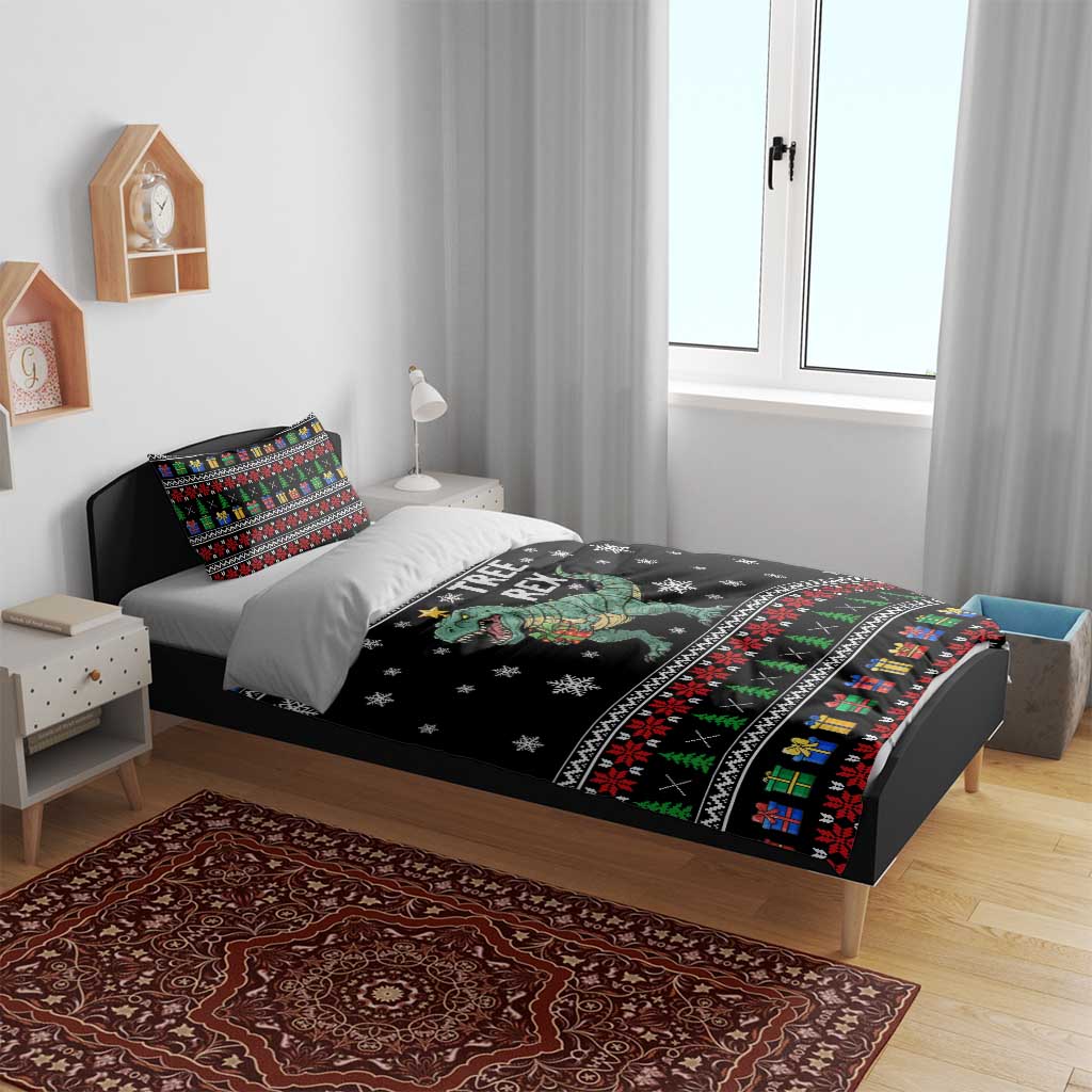 Tree Rex Christmas Bedding Set Xmas Holiday Patterns - Wonder Print Shop