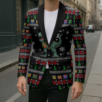 Tree Rex Christmas Blazer Xmas Holiday Patterns - Wonder Print Shop