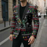 Tree Rex Christmas Blazer Xmas Holiday Patterns - Wonder Print Shop