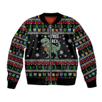Tree Rex Christmas Bomber Jacket Xmas Holiday Patterns - Wonder Print Shop