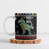 Tree Rex Christmas Ceramic Mug Xmas Holiday Patterns - Wonder Print Shop