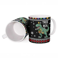 Tree Rex Christmas Ceramic Mug Xmas Holiday Patterns - Wonder Print Shop