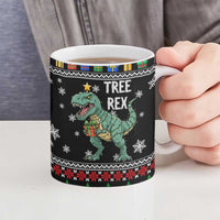 Tree Rex Christmas Ceramic Mug Xmas Holiday Patterns - Wonder Print Shop