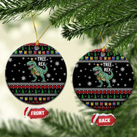 Tree Rex Christmas Ceramic Ornament Xmas Holiday Patterns - Wonder Print Shop