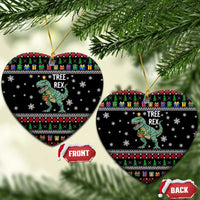 Tree Rex Christmas Ceramic Ornament Xmas Holiday Patterns - Wonder Print Shop