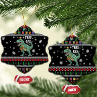 Tree Rex Christmas Ceramic Ornament Xmas Holiday Patterns - Wonder Print Shop