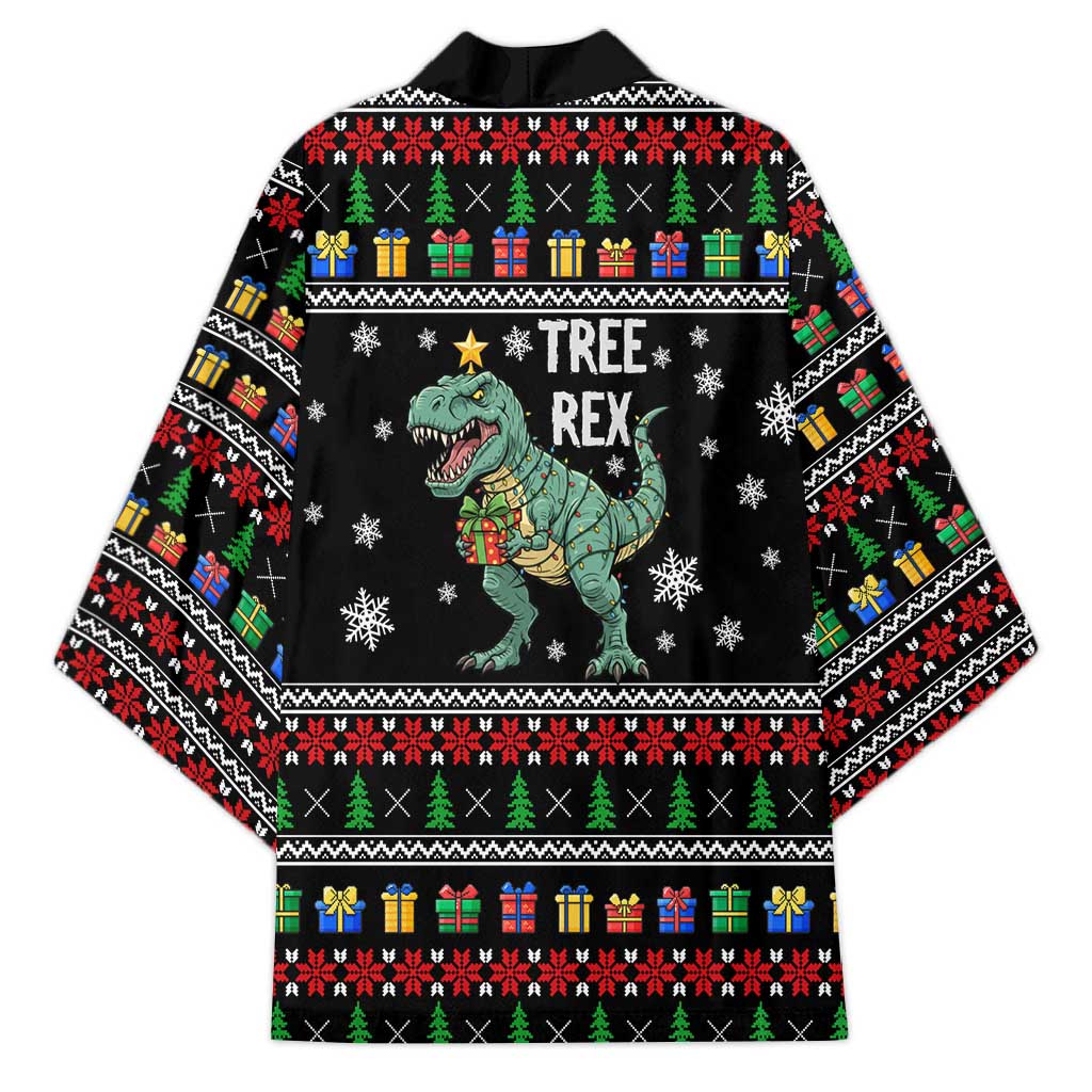Tree Rex Christmas Kimono Xmas Holiday Patterns - Wonder Print Shop