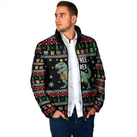 Tree Rex Christmas Padded Jacket Xmas Holiday Patterns - Wonder Print Shop