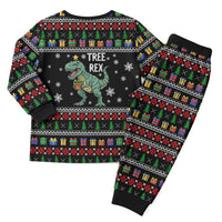 Tree Rex Christmas Pajama Set Xmas Holiday Patterns - Wonder Print Shop