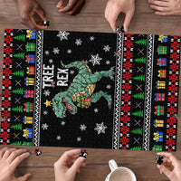 Tree Rex Christmas Puzzle Xmas Holiday Patterns - Wonder Print Shop