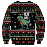 Tree Rex Christmas Sweatshirt Xmas Holiday Patterns - Wonder Print Shop