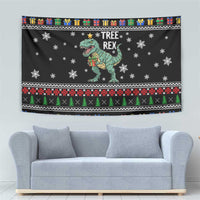 Tree Rex Christmas Tapestry Xmas Holiday Patterns - Wonder Print Shop
