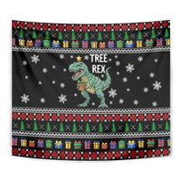 Tree Rex Christmas Tapestry Xmas Holiday Patterns - Wonder Print Shop