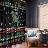 Tree Rex Christmas Window Curtain Xmas Holiday Patterns - Wonder Print Shop