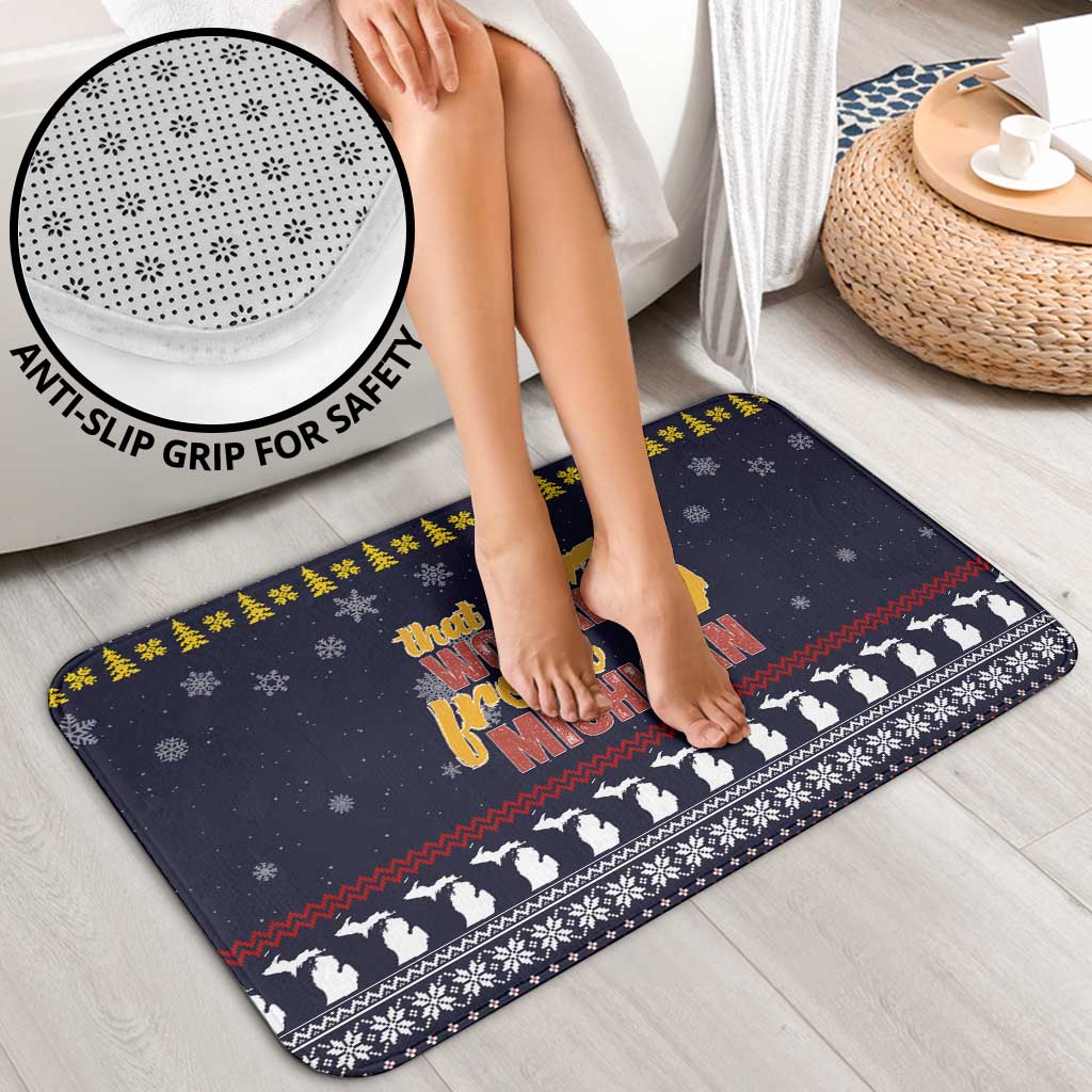 That Woman From Michigan Christmas Bathroom Set Xmas Holiday Patterns - Wonder Print Shop