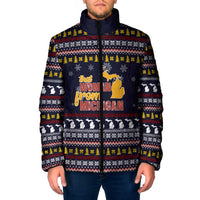 That Woman From Michigan Christmas Padded Jacket Xmas Holiday Patterns - Wonder Print Shop
