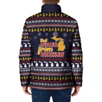 That Woman From Michigan Christmas Padded Jacket Xmas Holiday Patterns - Wonder Print Shop