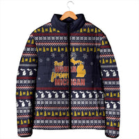 That Woman From Michigan Christmas Padded Jacket Xmas Holiday Patterns - Wonder Print Shop