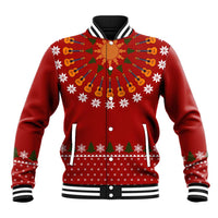 Guitar Lover Christmas Baseball Jacket Xmas Holiday Patterns - Wonder Print Shop
