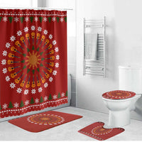 Guitar Lover Christmas Bathroom Set Xmas Holiday Patterns - Wonder Print Shop