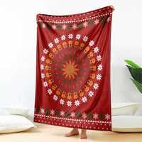 Guitar Lover Christmas Blanket Xmas Holiday Patterns - Wonder Print Shop