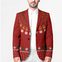 Guitar Lover Christmas Blazer Xmas Holiday Patterns - Wonder Print Shop