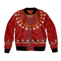 Guitar Lover Christmas Bomber Jacket Xmas Holiday Patterns - Wonder Print Shop