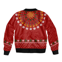 Guitar Lover Christmas Bomber Jacket Xmas Holiday Patterns - Wonder Print Shop