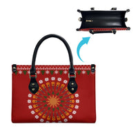 Guitar Lover Christmas Leather Bag Xmas Holiday Patterns - Wonder Print Shop