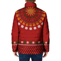 Guitar Lover Christmas Padded Jacket Xmas Holiday Patterns - Wonder Print Shop