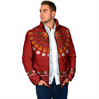 Guitar Lover Christmas Padded Jacket Xmas Holiday Patterns - Wonder Print Shop