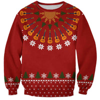 Guitar Lover Christmas Sweatshirt Xmas Holiday Patterns - Wonder Print Shop