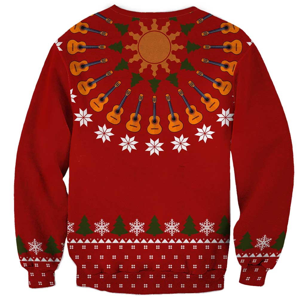 Guitar Lover Christmas Sweatshirt Xmas Holiday Patterns - Wonder Print Shop