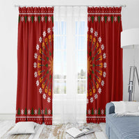 Guitar Lover Christmas Window Curtain Xmas Holiday Patterns - Wonder Print Shop