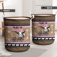 The Crazy Heifer Christmas Laundry Basket Xmas Holiday Patterns - Wonder Print Shop