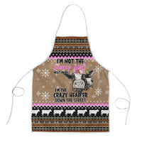 The Crazy Heifer Christmas Apron Xmas Holiday Patterns - Wonder Print Shop