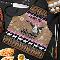 The Crazy Heifer Christmas Apron Xmas Holiday Patterns - Wonder Print Shop