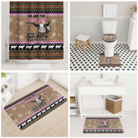 The Crazy Heifer Christmas Bathroom Set Xmas Holiday Patterns - Wonder Print Shop