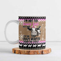 The Crazy Heifer Christmas Ceramic Mug Xmas Holiday Patterns - Wonder Print Shop