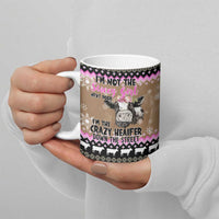 The Crazy Heifer Christmas Ceramic Mug Xmas Holiday Patterns - Wonder Print Shop
